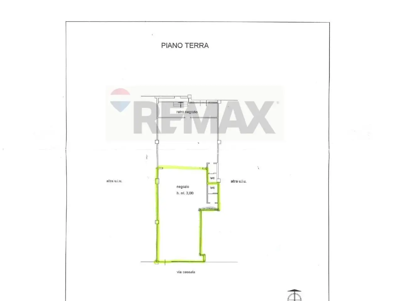 Negozio in Via Cassala 84, Brescia, {3} - Planimetria 1