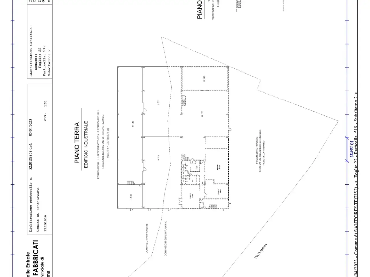 Capannone in Via Flaminia 148, Rignano Flaminio, {3} - Planimetria 1