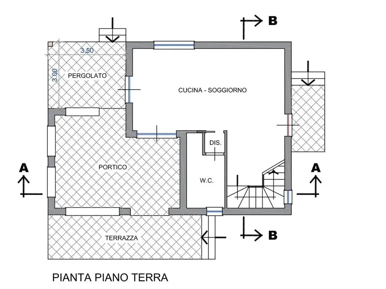 Villa in vendita, Via Ferdinando Magellano, Carini - Planimetria 1