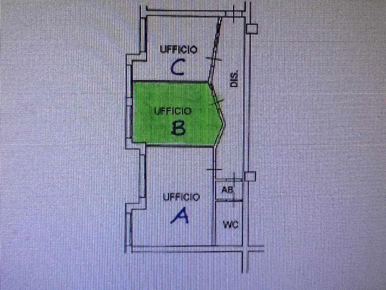 Ufficio in Via degli Abeti, Pesaro, {3} - Planimetria 1