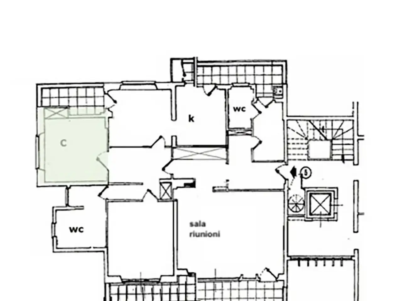 Ufficio in Via Bolsena, Roma, {3} - Planimetria 1