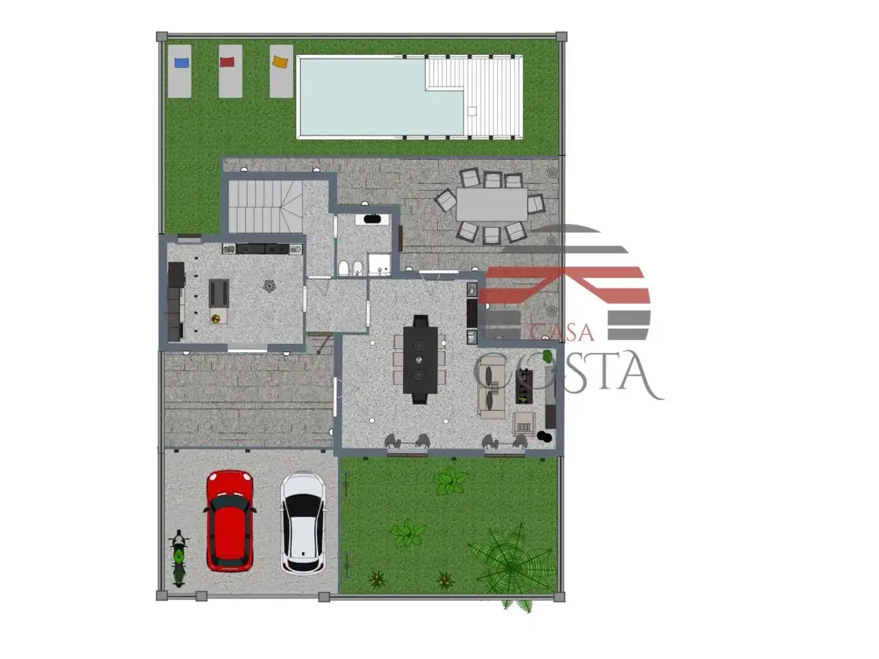 Villa in vendita, Via Nuova Zelanda 12, Carini - Planimetria 1