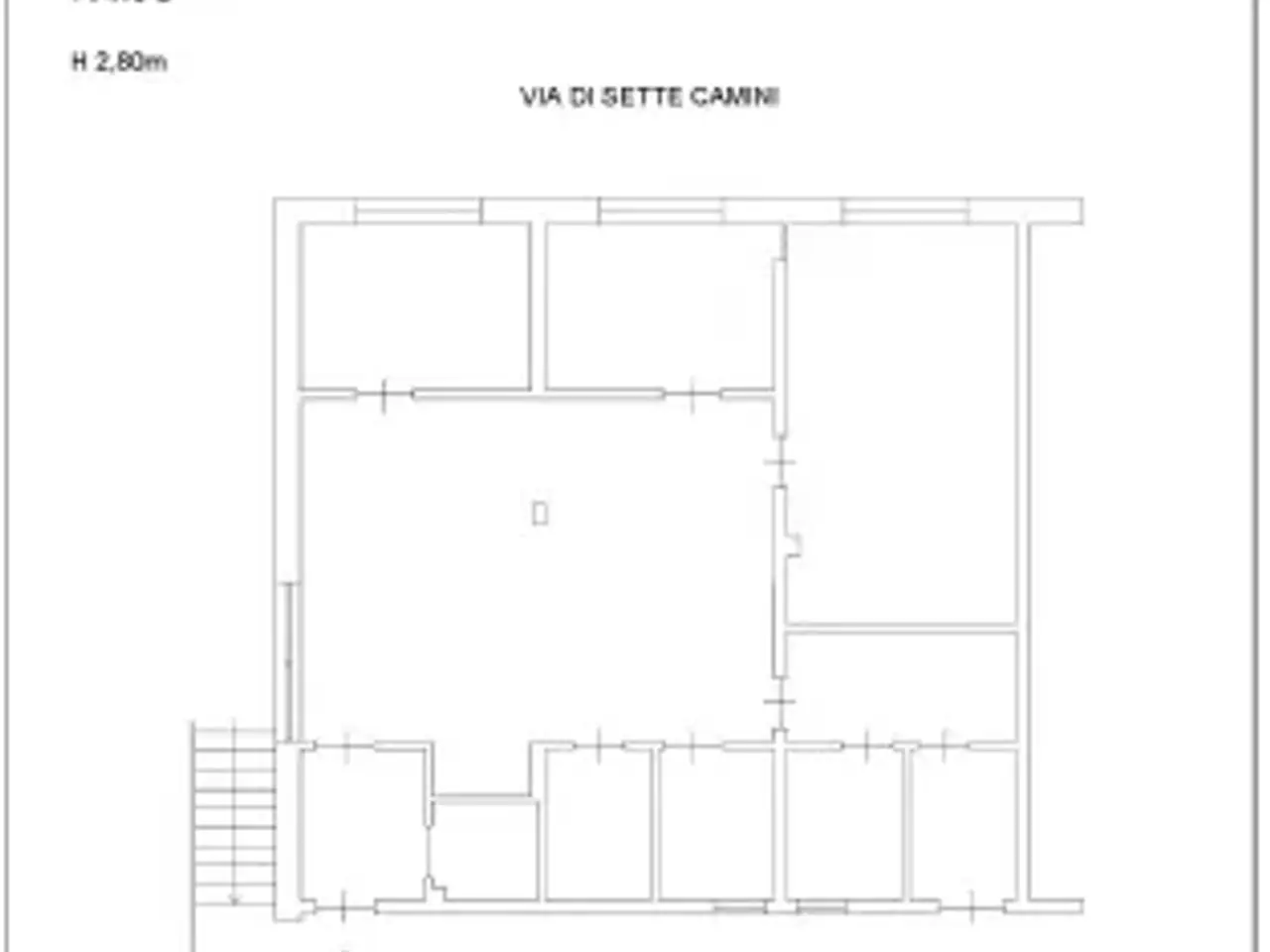 Ufficio in Via di Casal Bianco 141, Roma, {3} - Planimetria 1