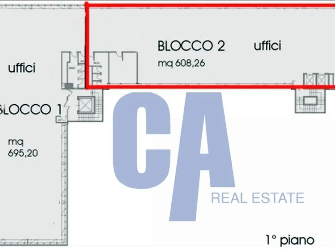 Ufficio in Via Grandi a., Vimodrone, {3} - Planimetria 1