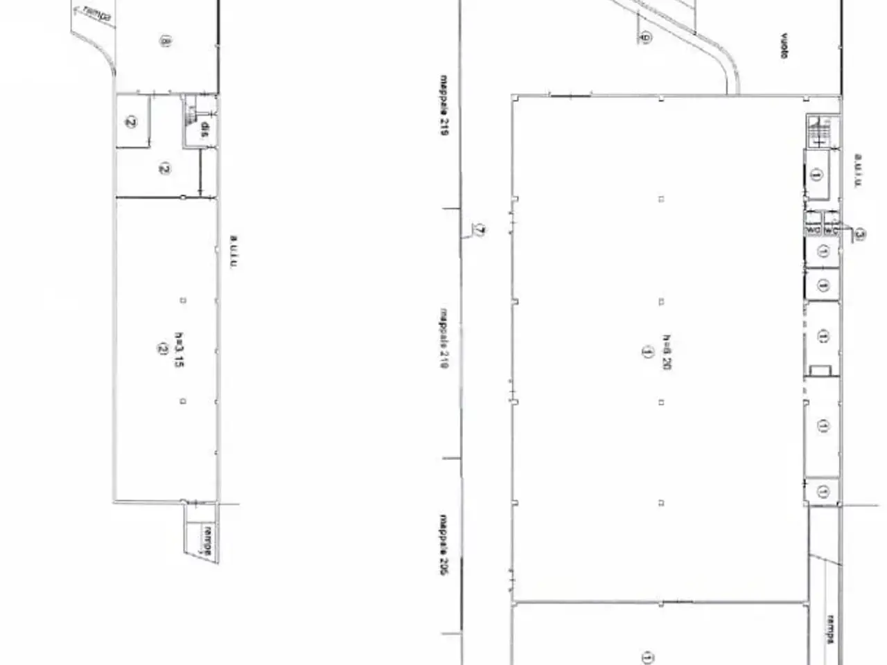 Capannone in Via Lavoro Ed Industria 1, Rudiano, {3} - Planimetria 1