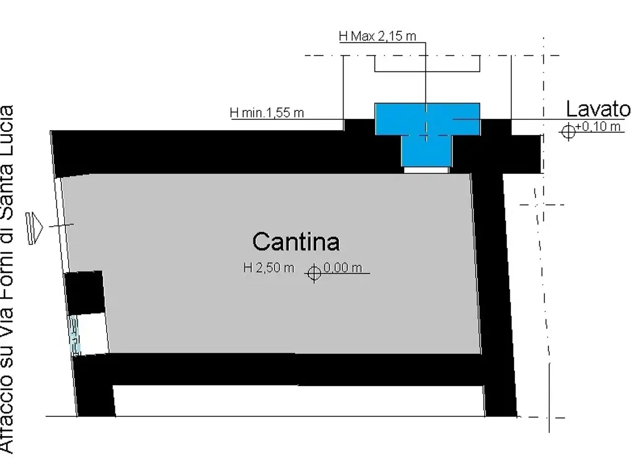 Magazzino in Via Forni di Santa Lucia  13, Marino, {3} - Planimetria 1