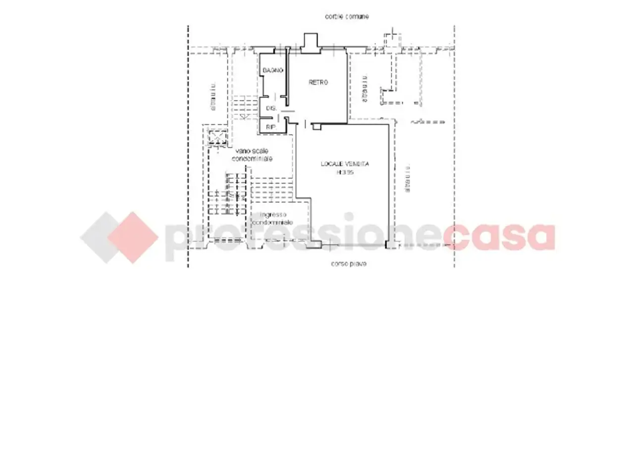 Negozio in Corso Piave  40, Pinerolo, {3} - Planimetria 1