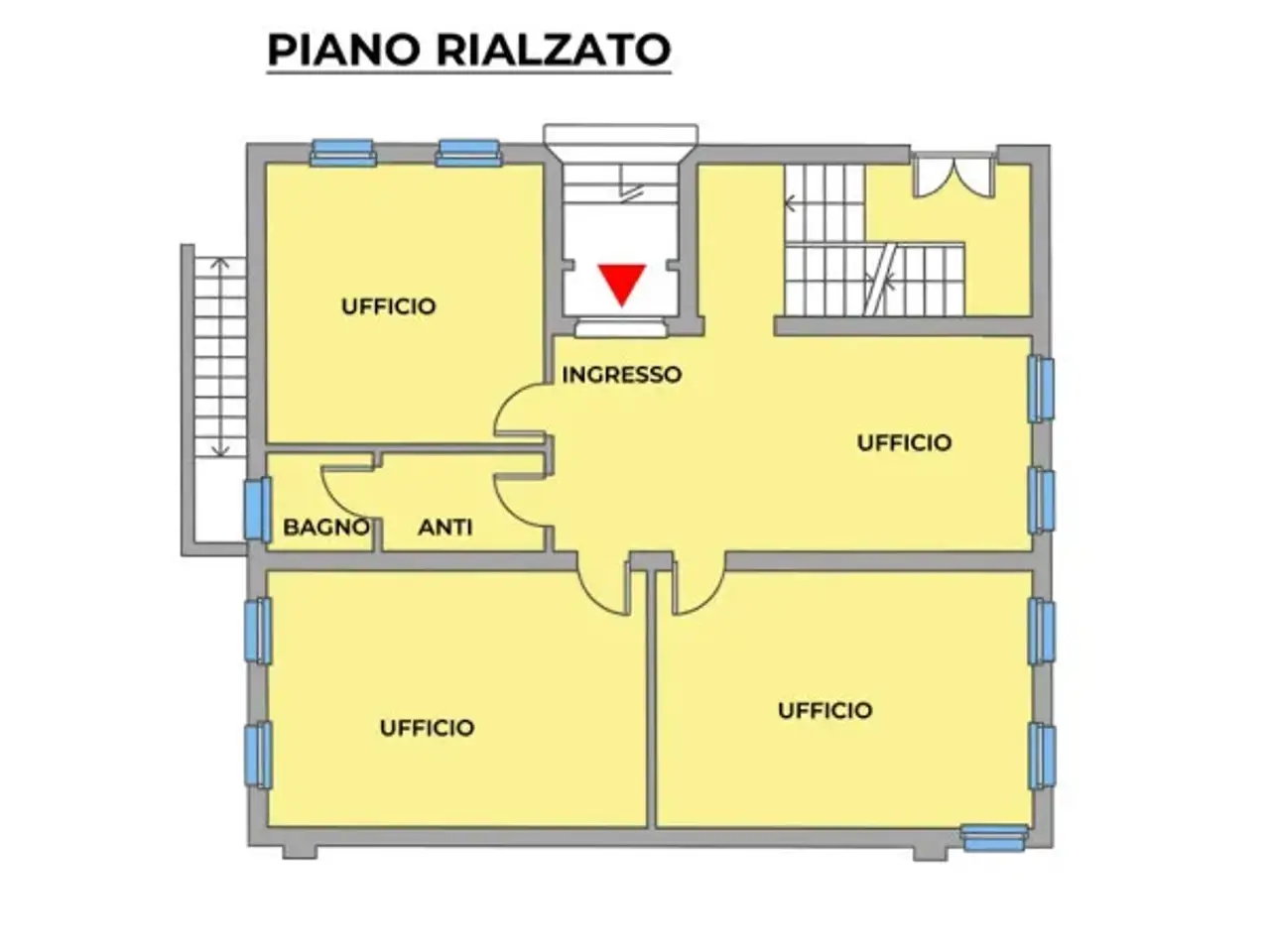 Ufficio in Via La Spezia, Parma, {3} - Planimetria 1