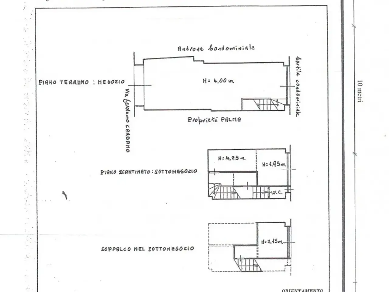 Negozio in Via Gerolamo Cardano 50, Roma, {3} - Planimetria 1