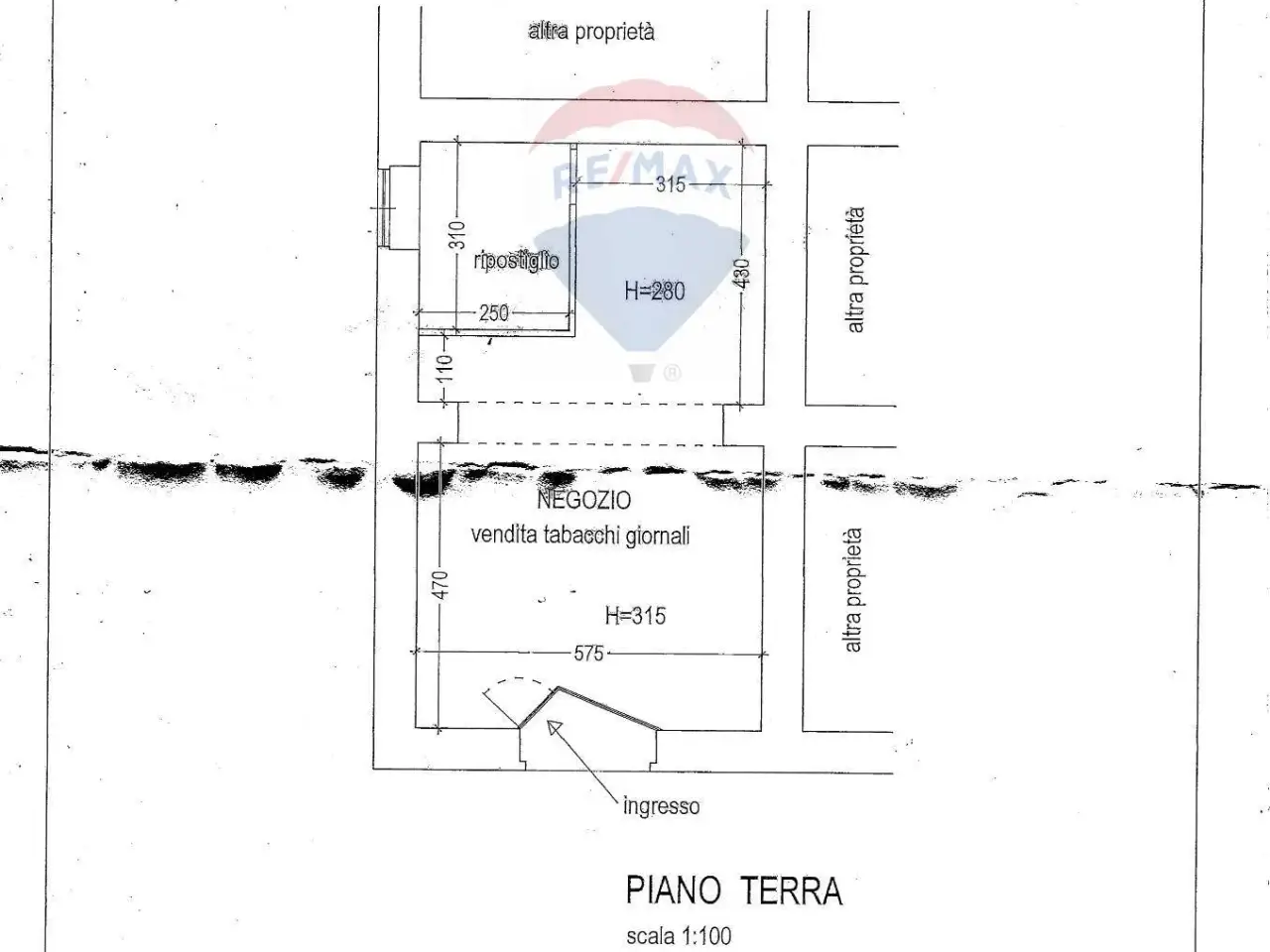 Esercizio commerciale in Via Vittorio Emanuele 35, Castiglione Del Lago, {3} - Planimetria 1