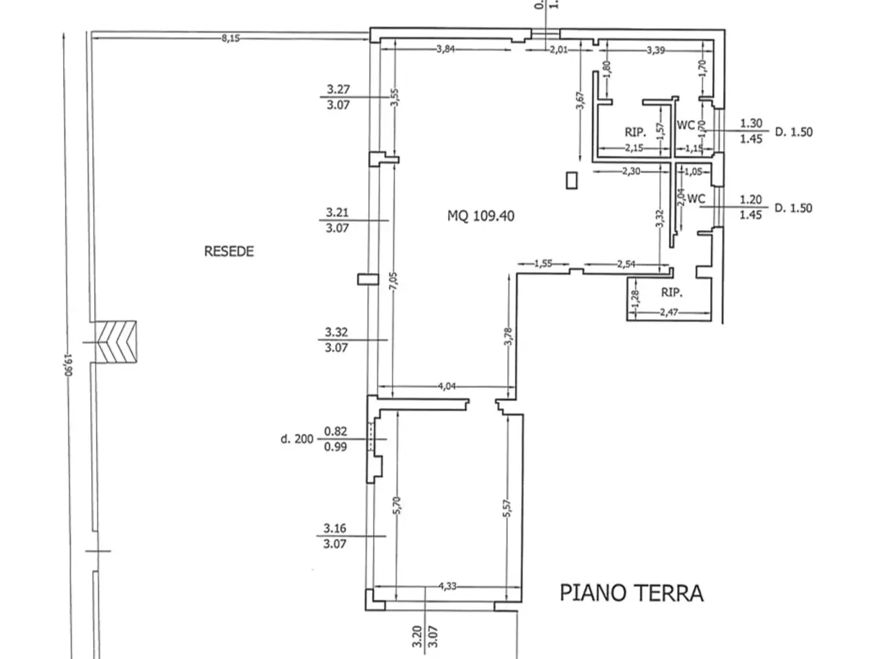 Negozio in Via Novelli, Firenze, {3} - Planimetria 1