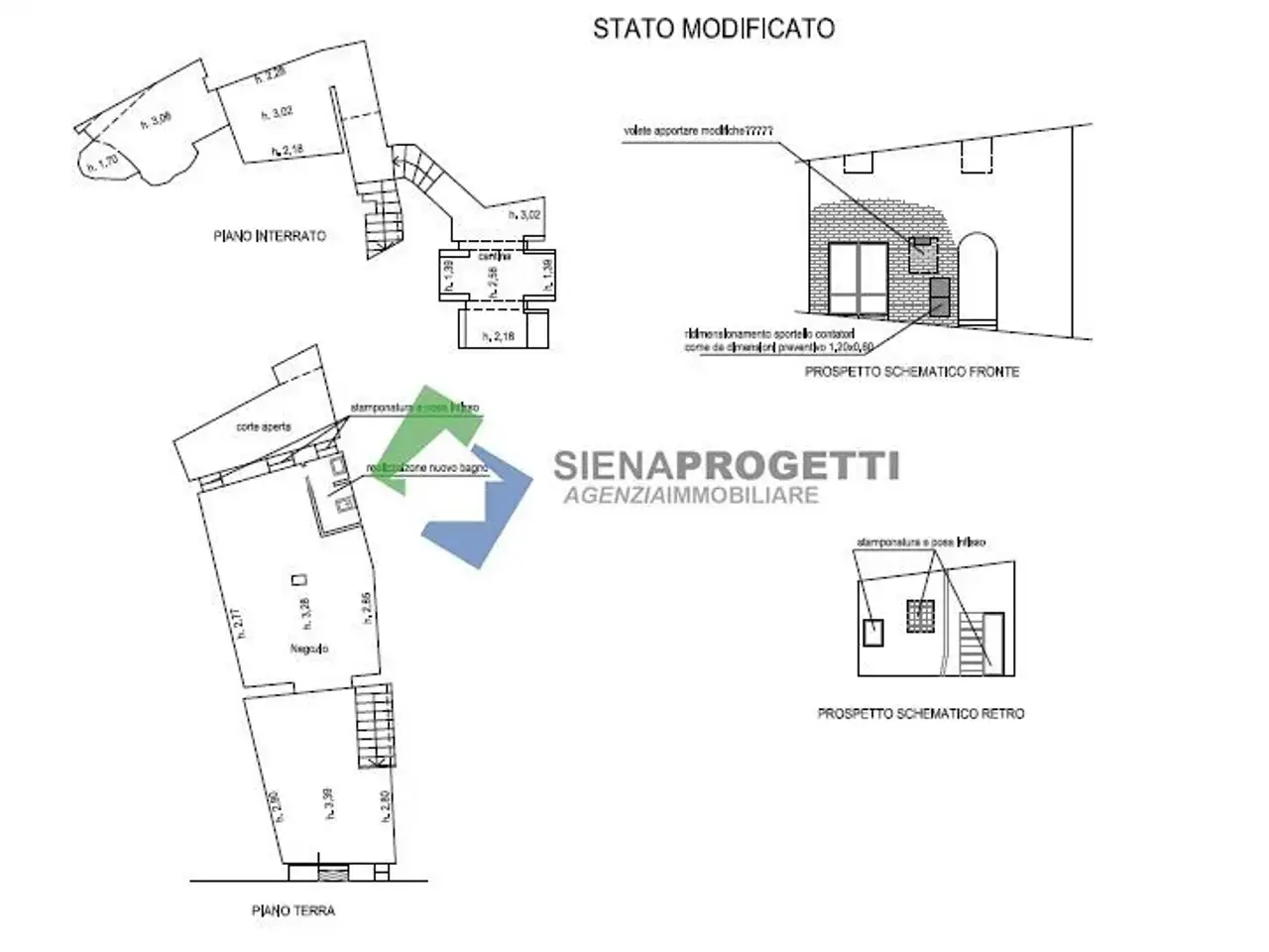 Negozio in Vicolo degli Umiliati, Siena, {3} - Planimetria 1