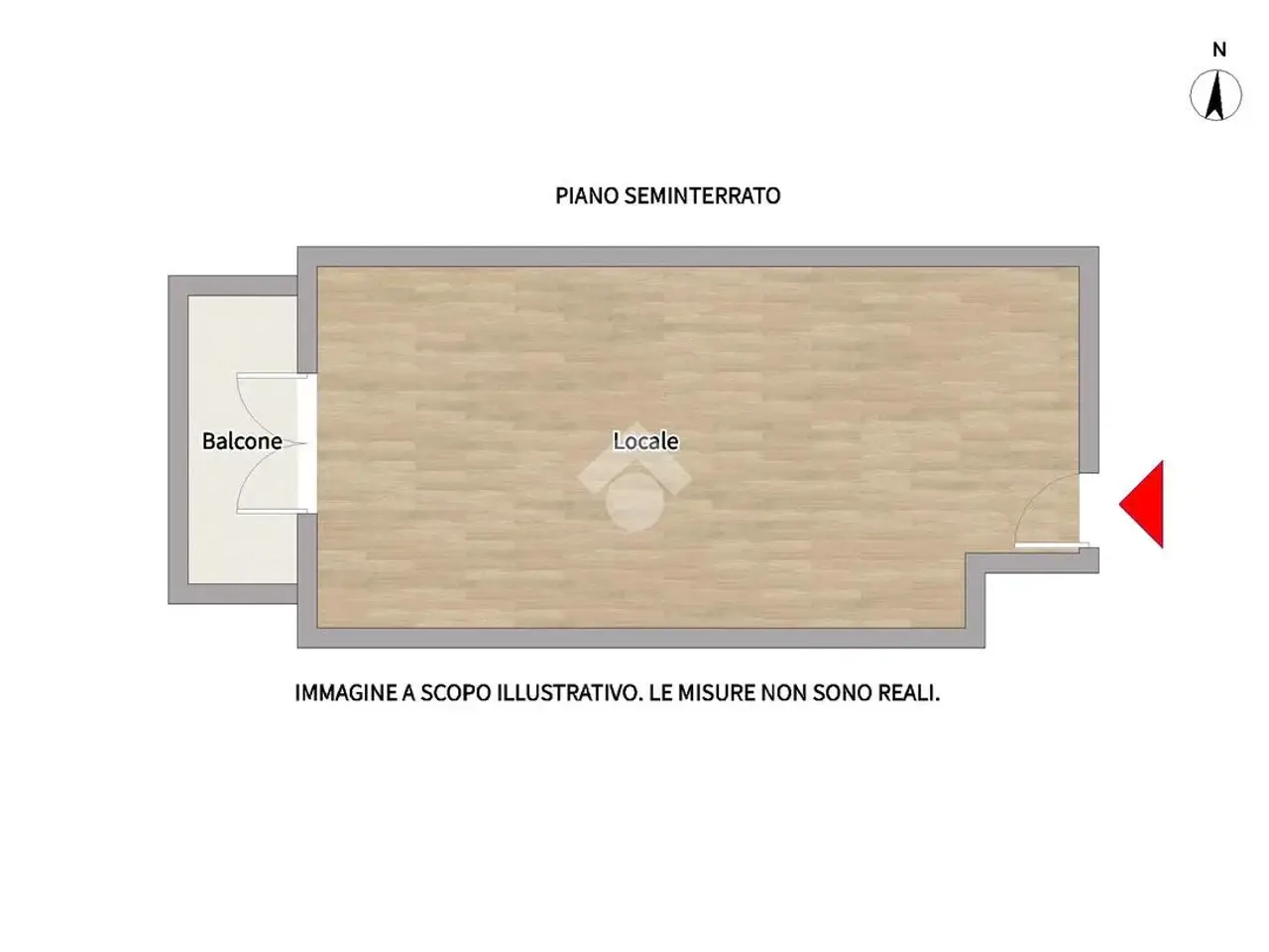 Magazzino in Via Fossaceca 7, Porto San Giorgio, {3} - Planimetria 1