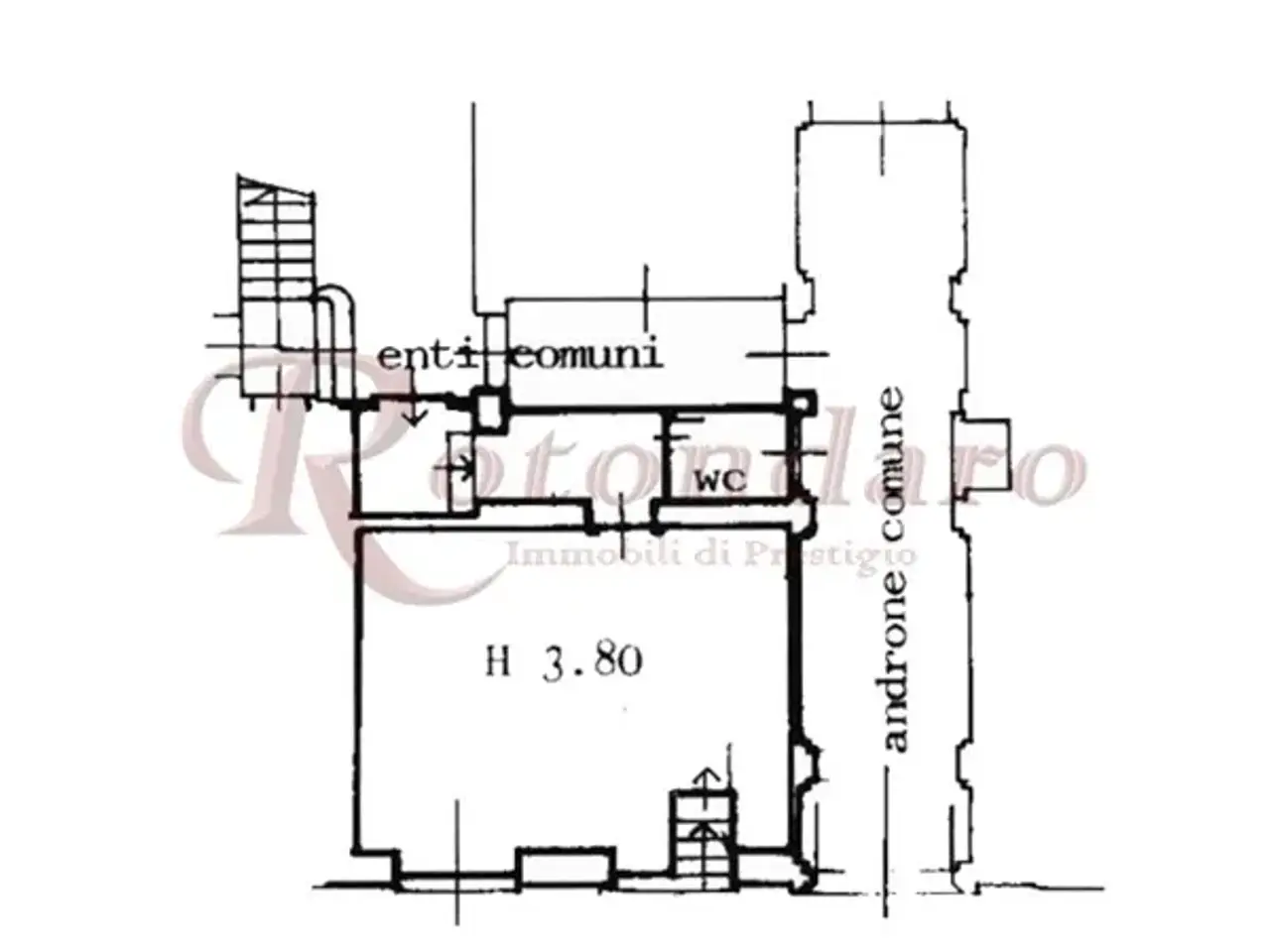 Negozio in Via Boccaccio, Milano, {3} - Planimetria 1