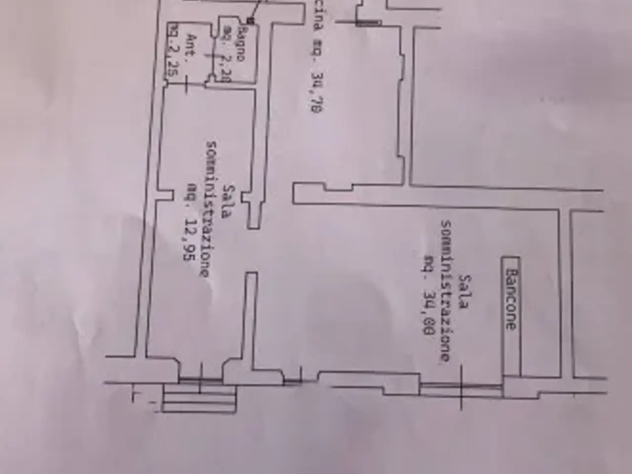 Negozio in Viale dei Romagnoli 759, Roma, {3} - Planimetria 1
