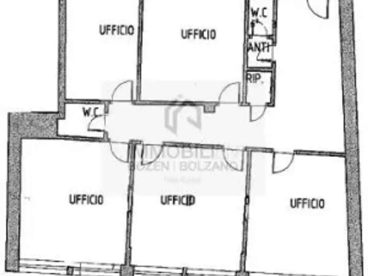 Ufficio in Via Doktor Joseph Streiter 1, Bolzano, {3} - Planimetria 1