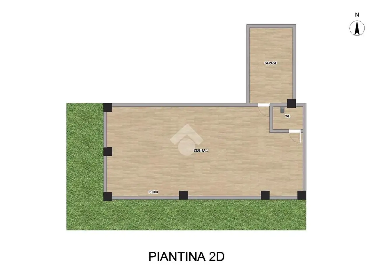 Negozio in Via Martinengo, Bassano Bresciano, {3} - Planimetria 1