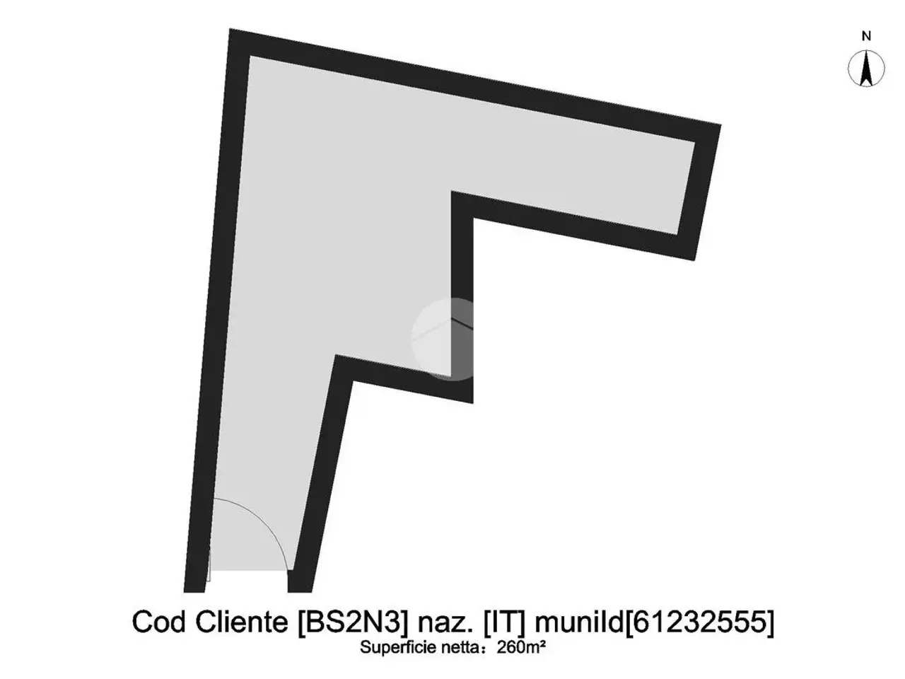 Ufficio in Corso Palestro 44, Brescia, {3} - Planimetria 1