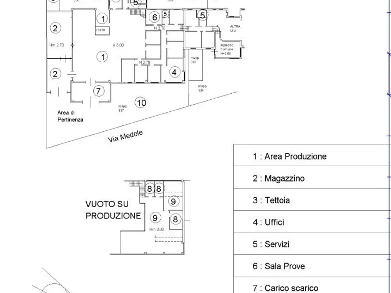 Capannone in Via Medole 8, Mantova, {3} - Planimetria 1