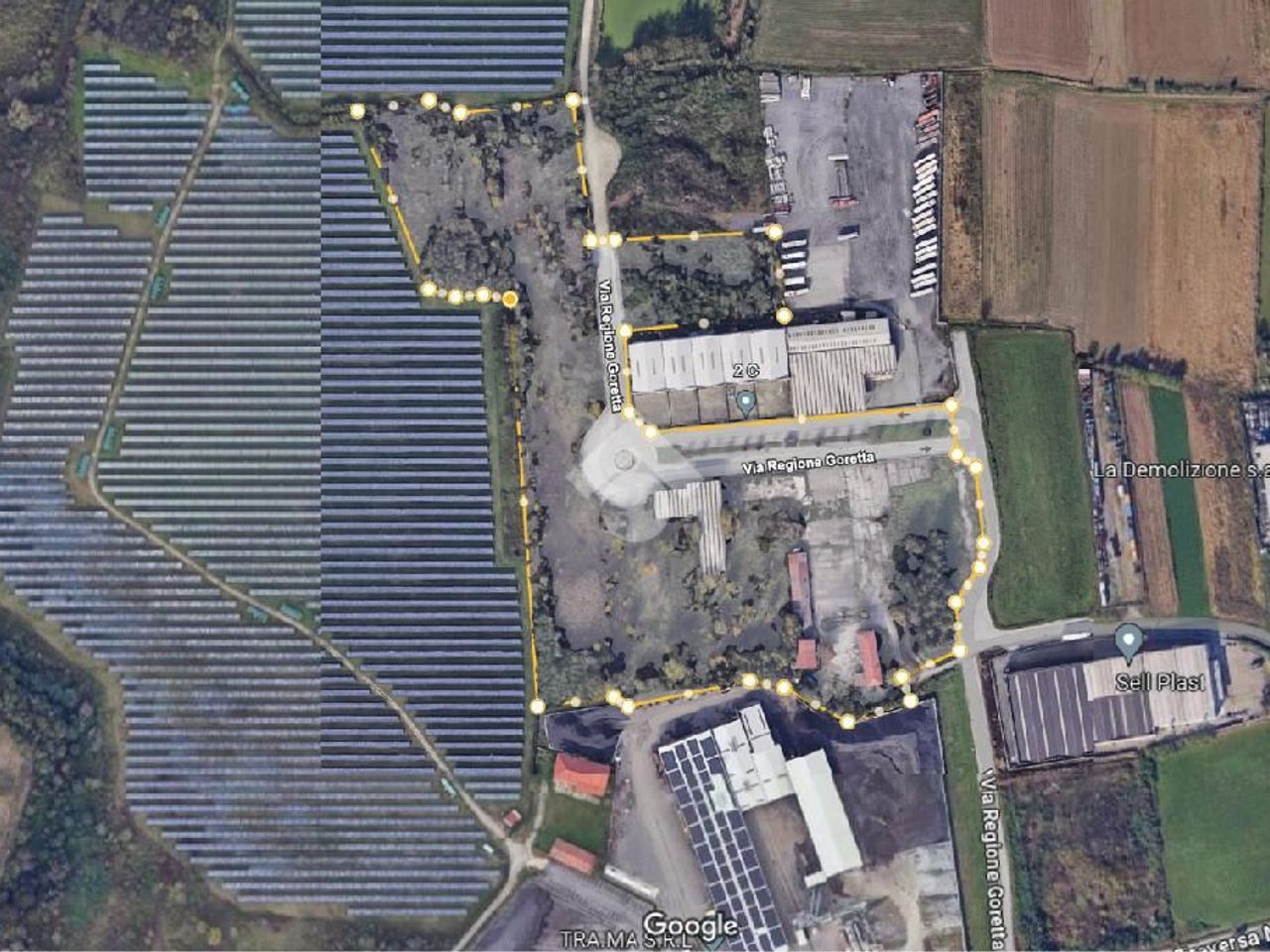 Magazzino in Via Regione Goretta, Torrazza Piemonte, {3} - Planimetria 1
