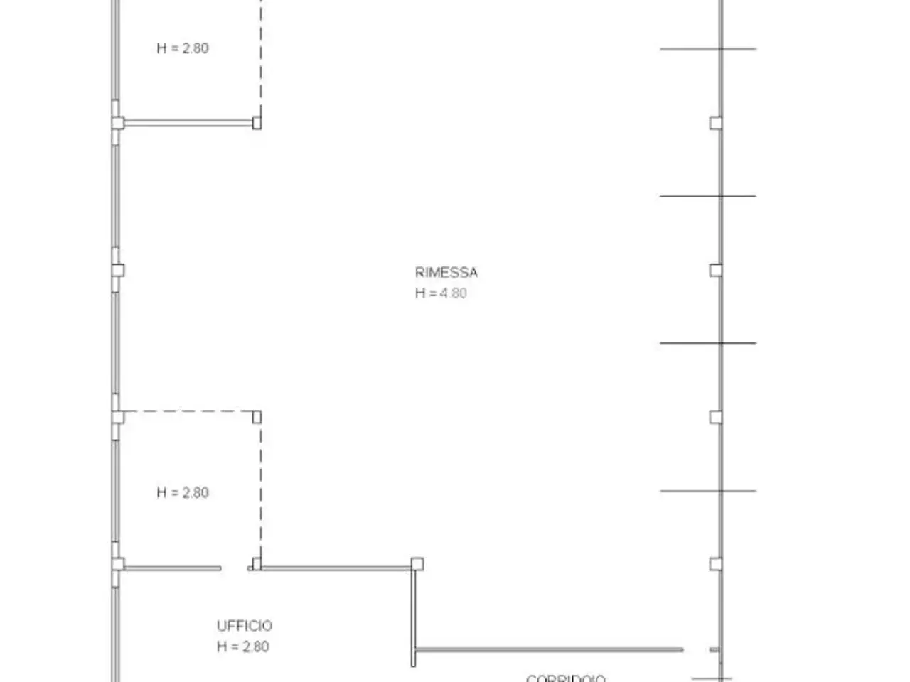 Capannone in Via Roma 9, Sant'Ilario D'Enza, {3} - Planimetria 1