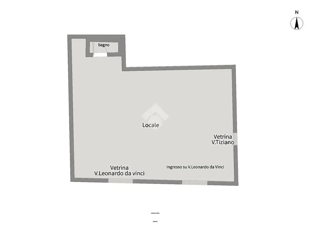 Negozio in Viale Leonardo da Vinci, Portici, {3} - Planimetria 1