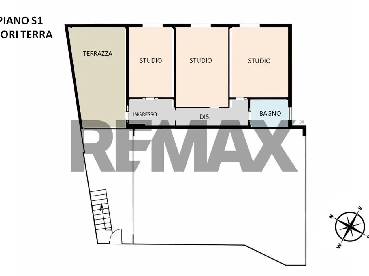 Ufficio in Viale Umberto 12, Sassari, {3} - Planimetria 1