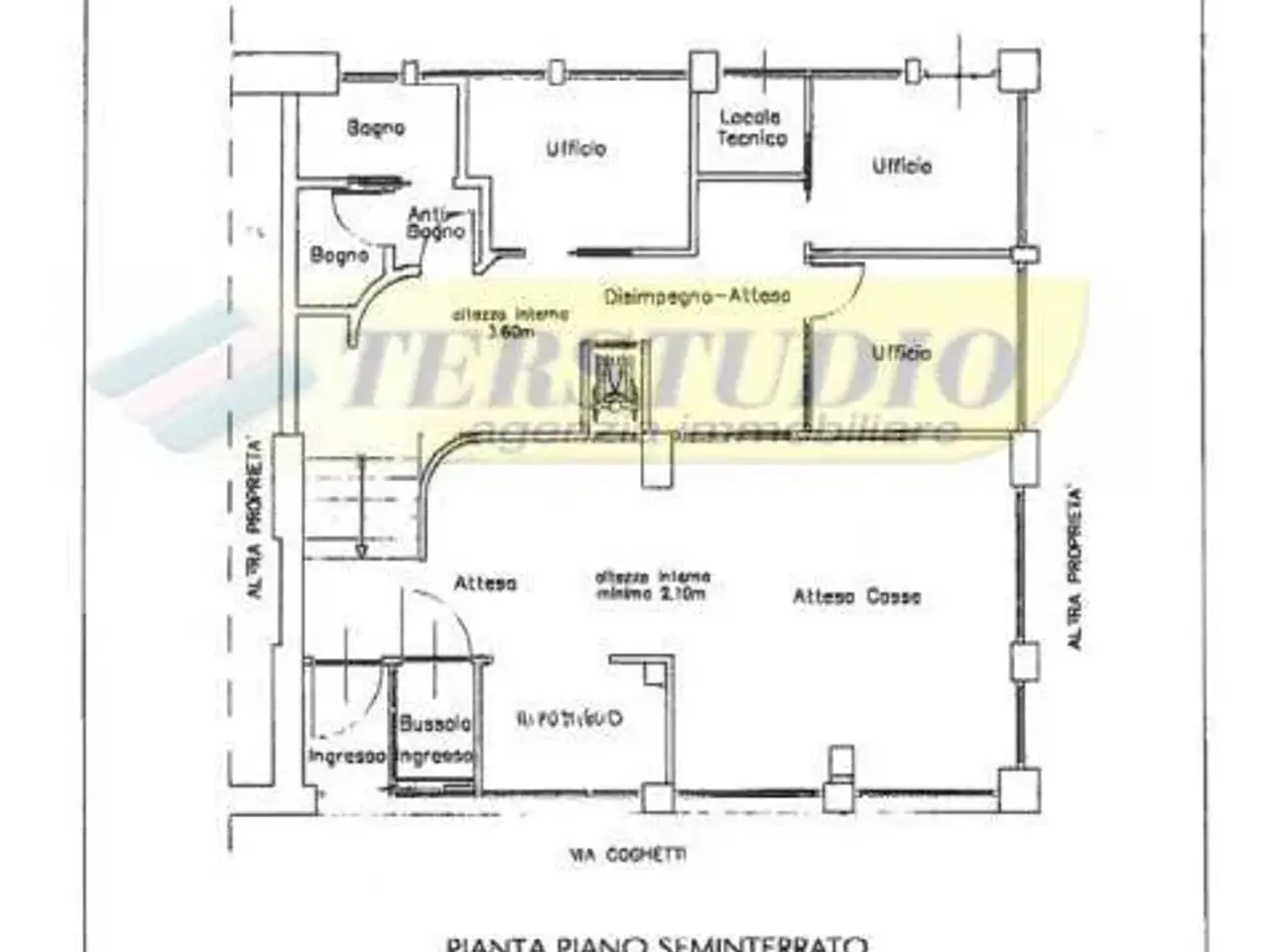 Negozio in Via Francesco Coghetti 30, Bergamo, {3} - Planimetria 1