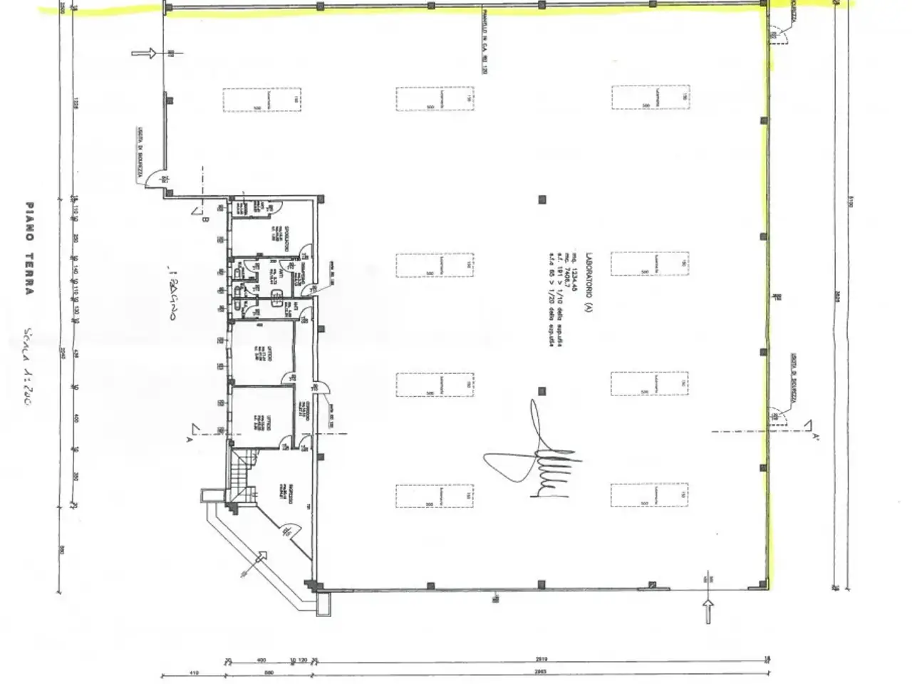 Capannone in Via Roma, Sant'Elena, {3} - Planimetria 1