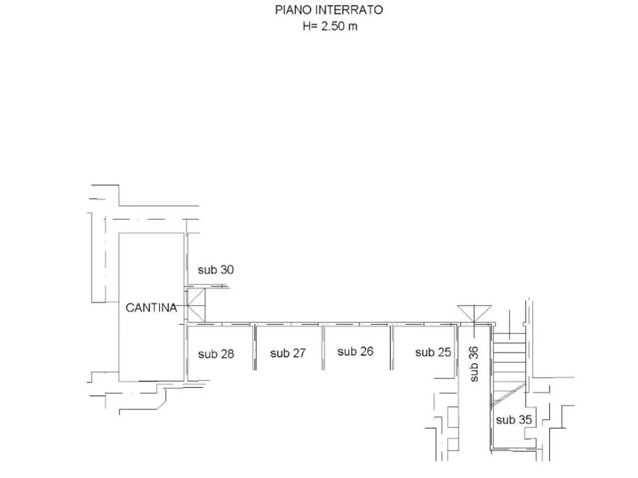 Magazzino in Via Principe di Montfort 8, Trieste, {3} - Planimetria 1