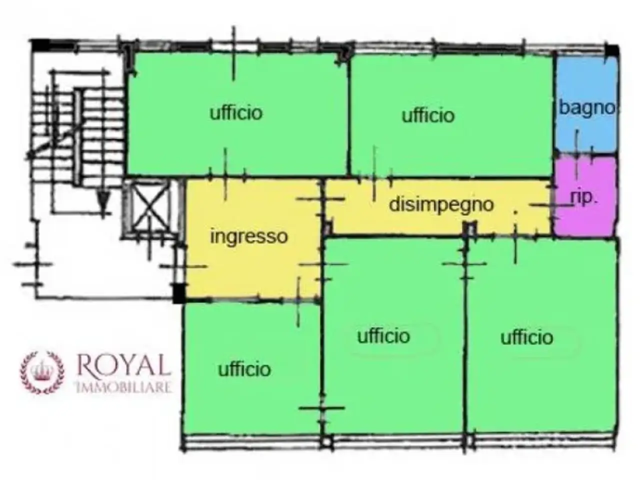 Ufficio in Scali degli Olandesi 42, Livorno, {3} - Planimetria 1