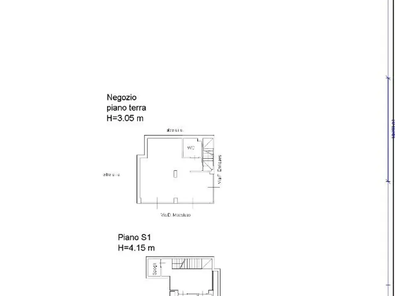 Negozio in Via Damiano Macaluso 25, Roma, {3} - Planimetria 1