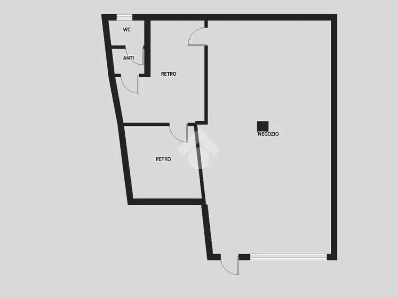 Negozio in Via Alcide De Gasperi 13, Mestrino, {3} - Planimetria 1