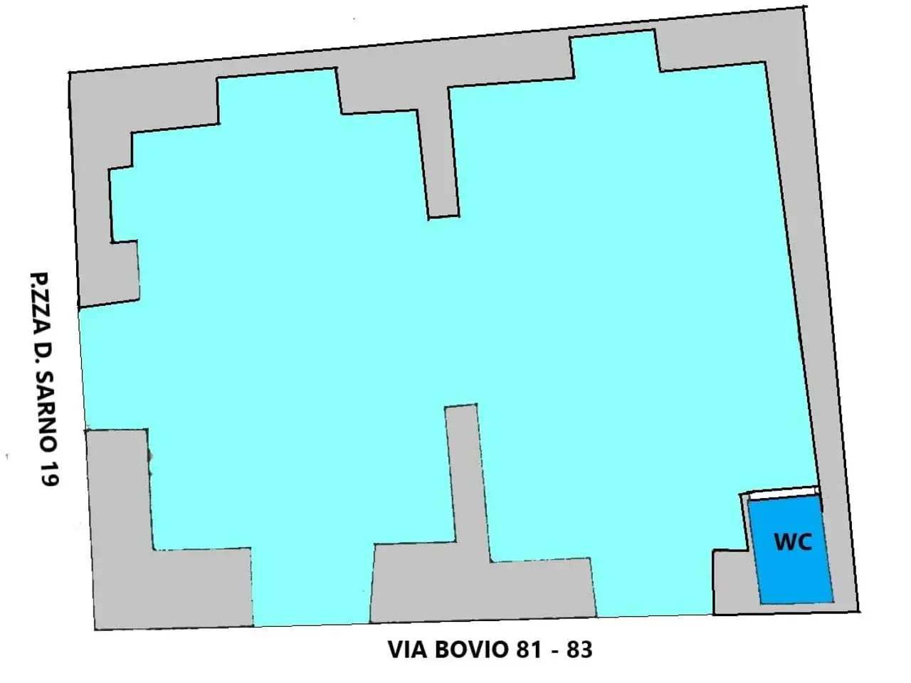 Negozio in Via Bovio 81, Trani, {3} - Planimetria 1