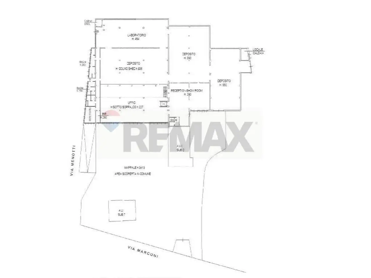 Capannone in Piazza Giuseppe Mazzini 16, Besnate, {3} - Planimetria 1