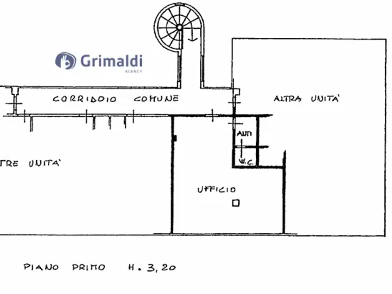 Ufficio in Via Alighieri Dante 4, Mira, {3} - Planimetria 1