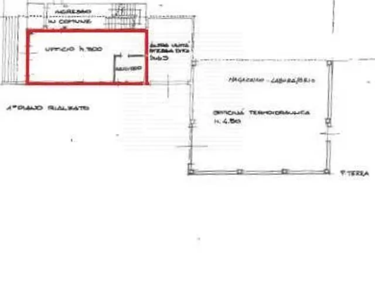 Ufficio in Via Terezin 5, Reggio nell'Emilia, {3} - Planimetria 1