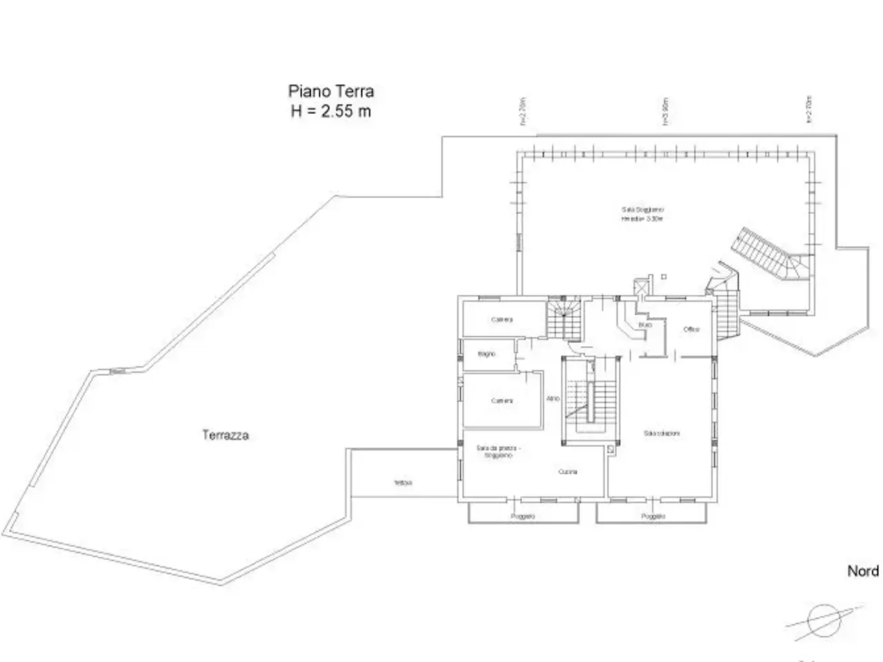 Albergo in V. Focobon 64, Falcade, {3} - Planimetria 1