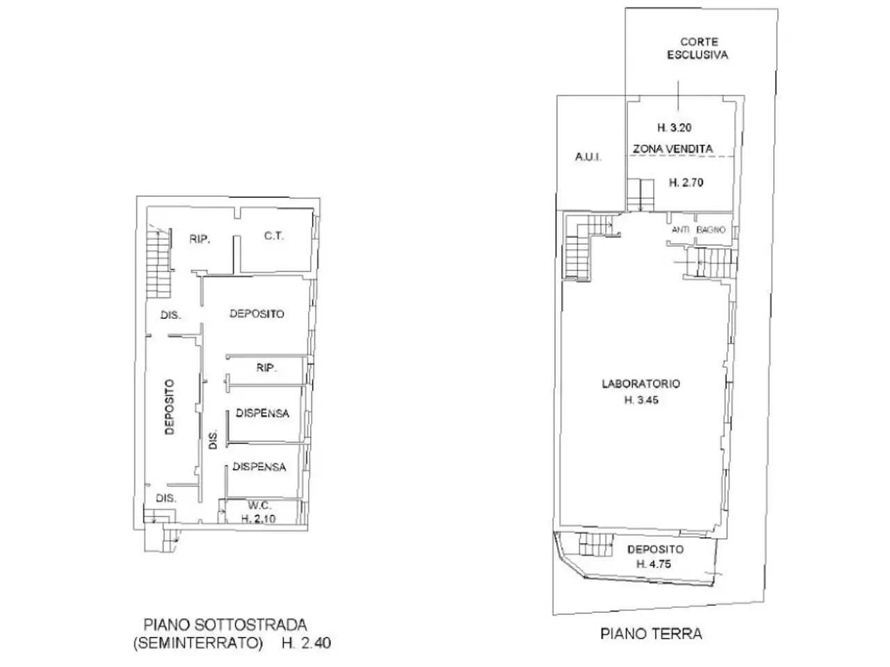 Palazzina commerciale in Via Alfonso Pinzon 152, Bellaria-Igea Marina, {3} - Planimetria 1