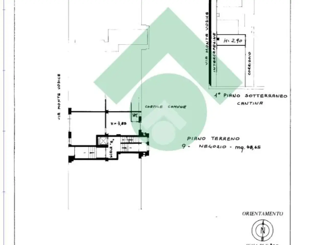 Negozio in Via Monte Vodice 46, Aosta, {3} - Planimetria 1