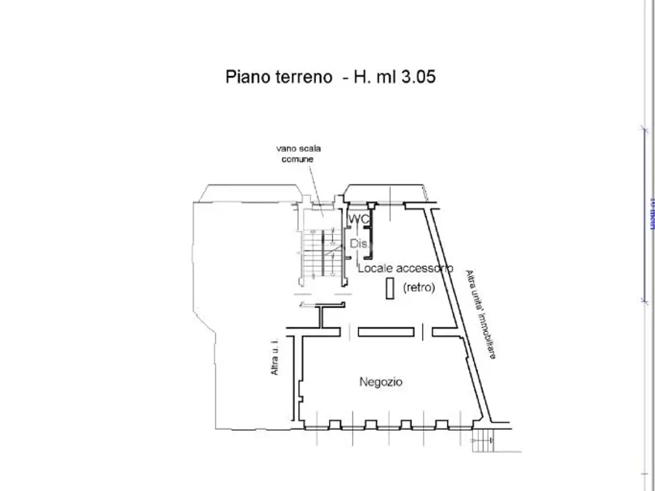 Negozio in Via Torino 83, San Francesco Al Campo, {3} - Planimetria 1