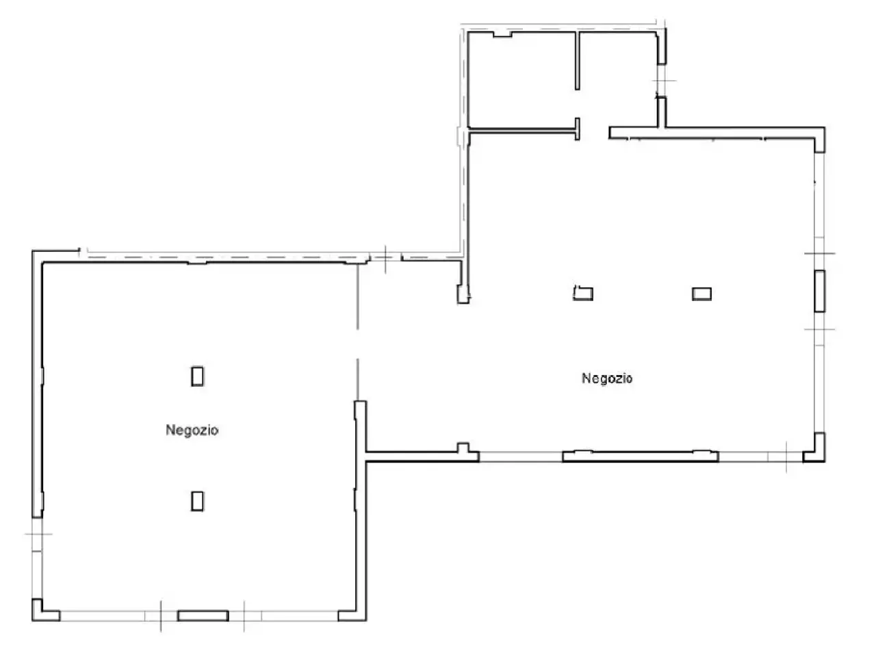 Negozio in Via Lanfranco 34, Carpi, {3} - Planimetria 1