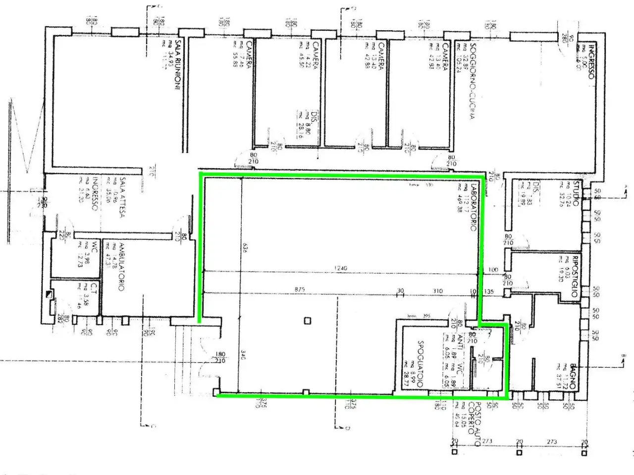 Magazzino in Via Rocche, Bovolenta, {3} - Planimetria 1