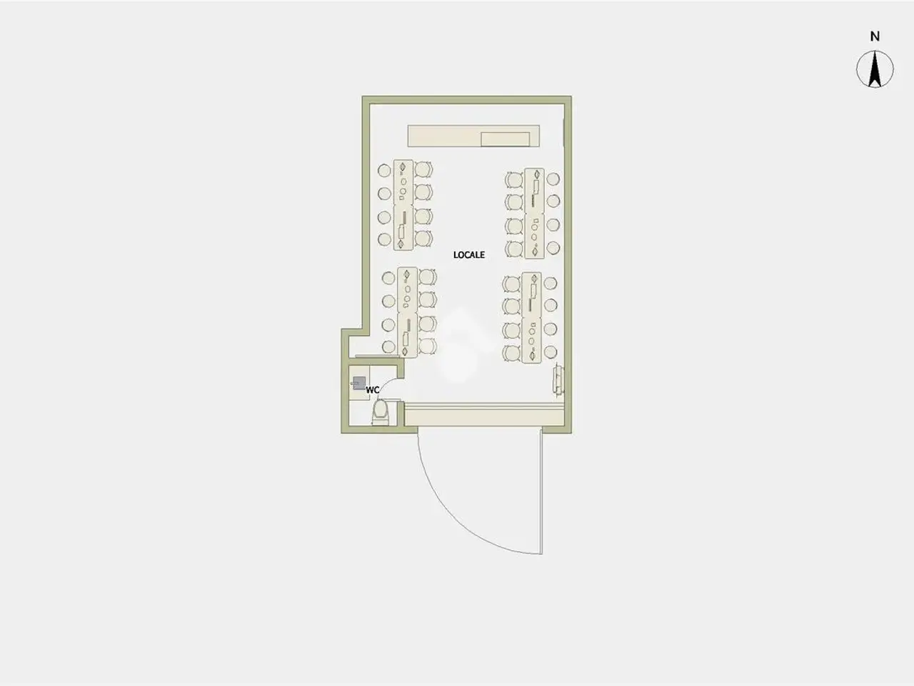 Negozio in Corso Giuseppe di Vittorio 261, San Severo, {3} - Planimetria 1