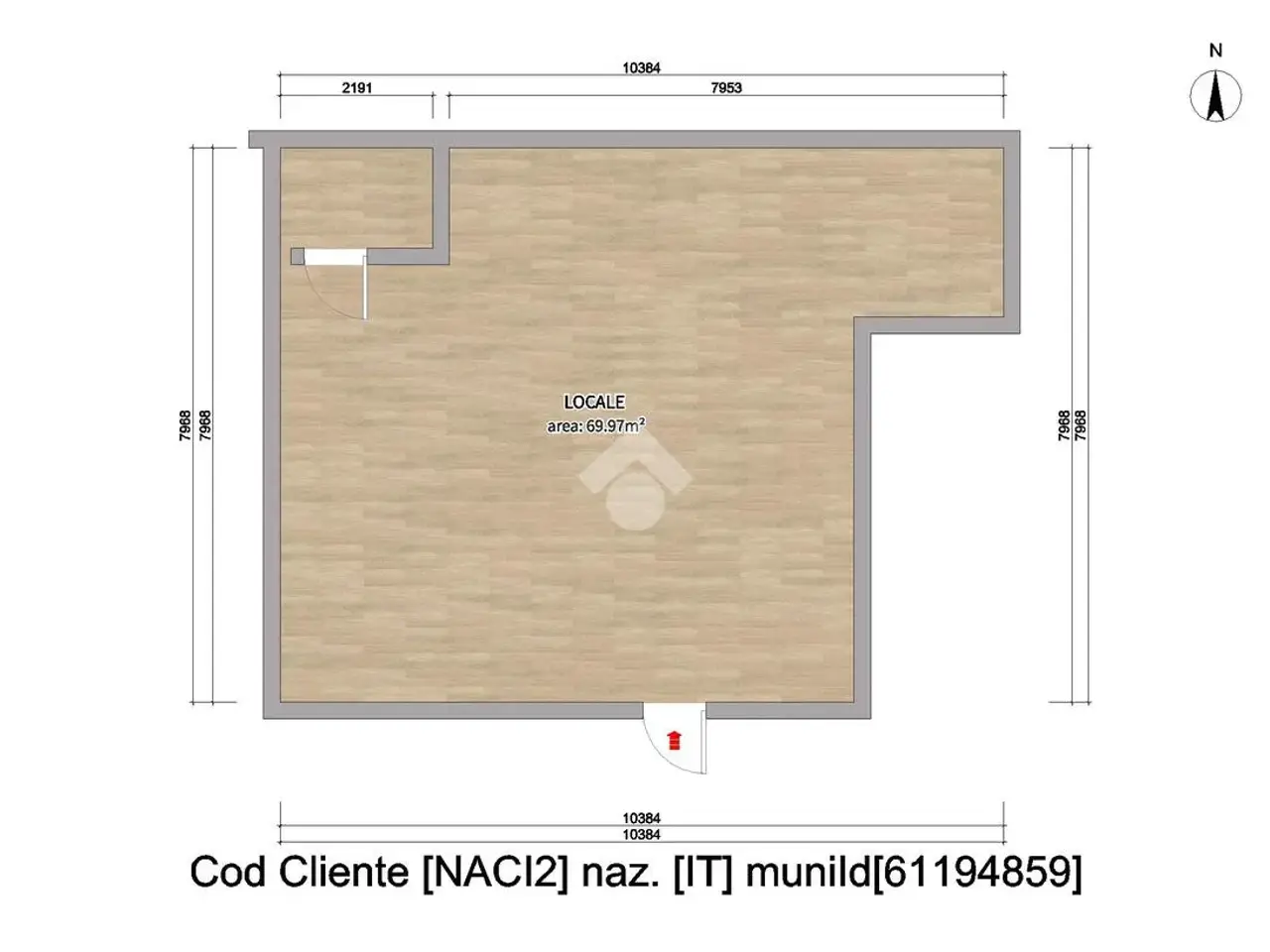 Negozio in Strada Comunale Catena 42, Napoli, {3} - Planimetria 1