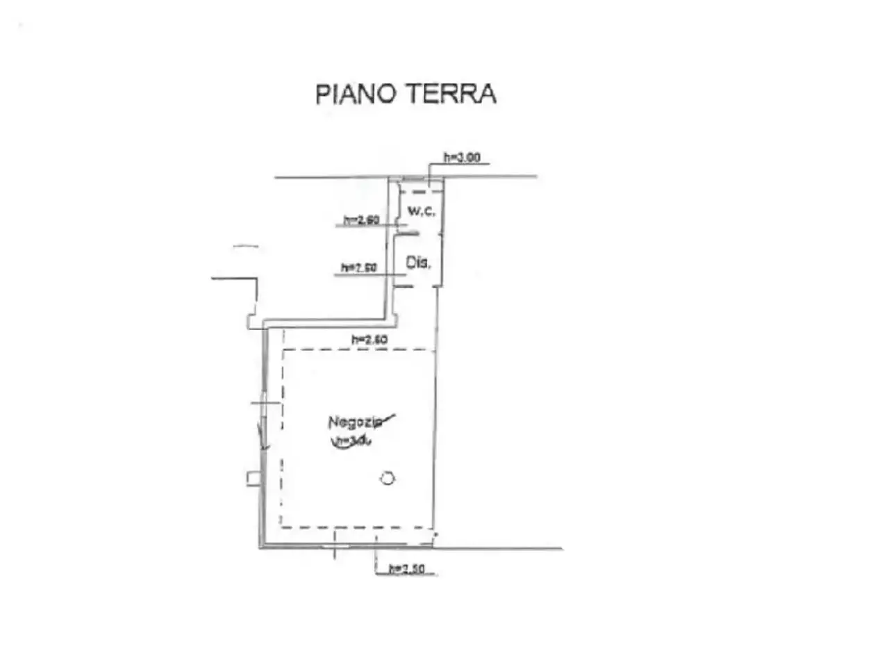 Negozio in Via Ravenna 151, Bellaria-Igea Marina, {3} - Planimetria 1