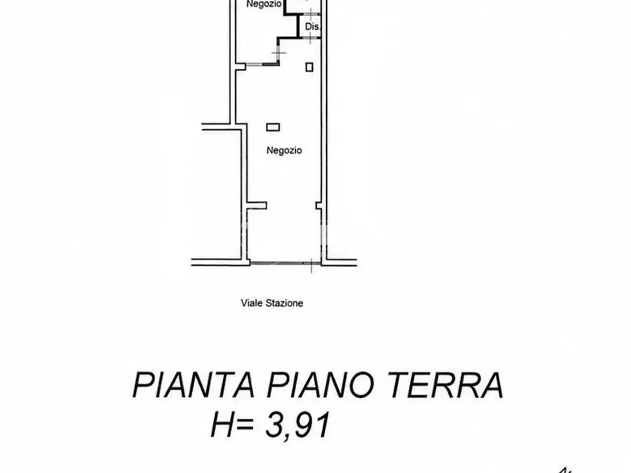 Negozio in Viale Stazione 44, Massa, {3} - Planimetria 1