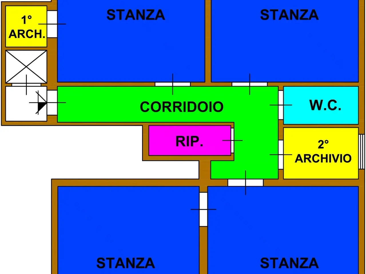Ufficio in Viale Praga 45, Palermo, {3} - Planimetria 1