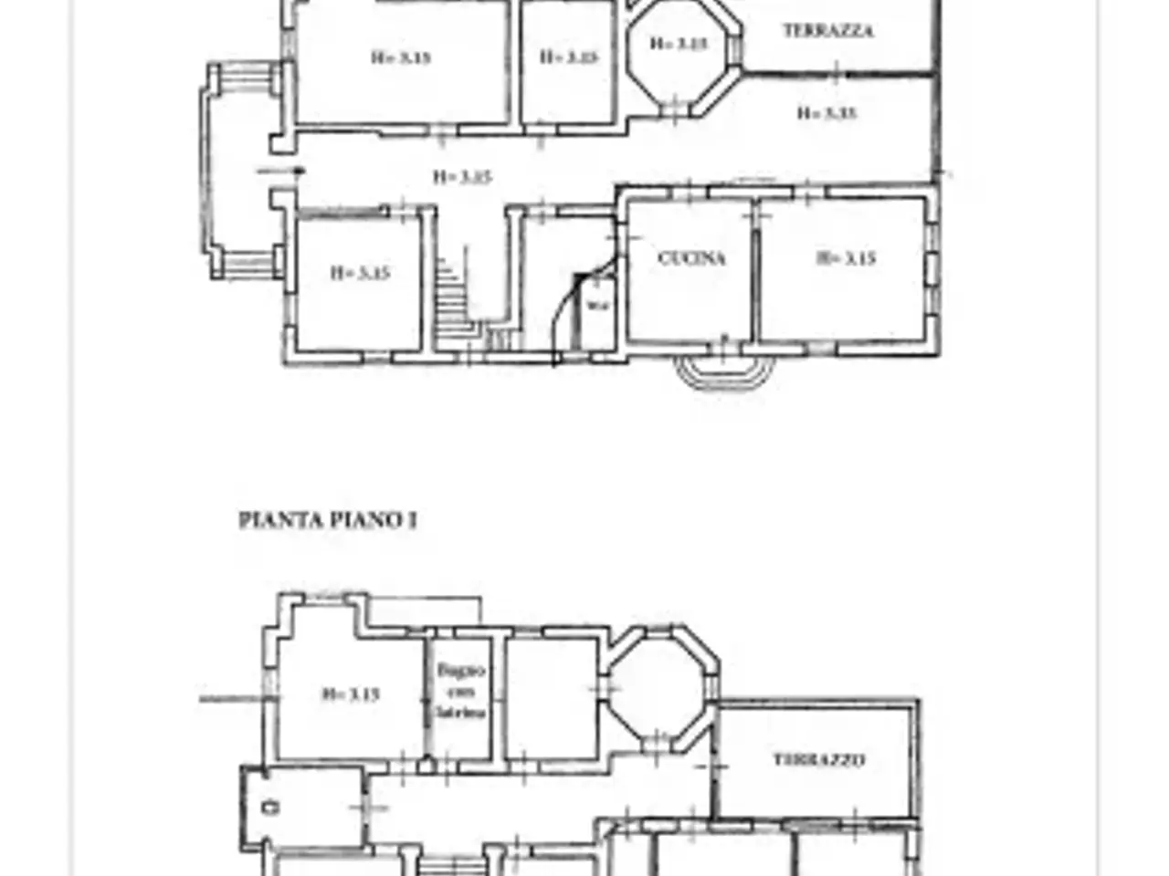 Bed & Breakfast in Località Parrocchia, Cuorgne', {3} - Planimetria 1