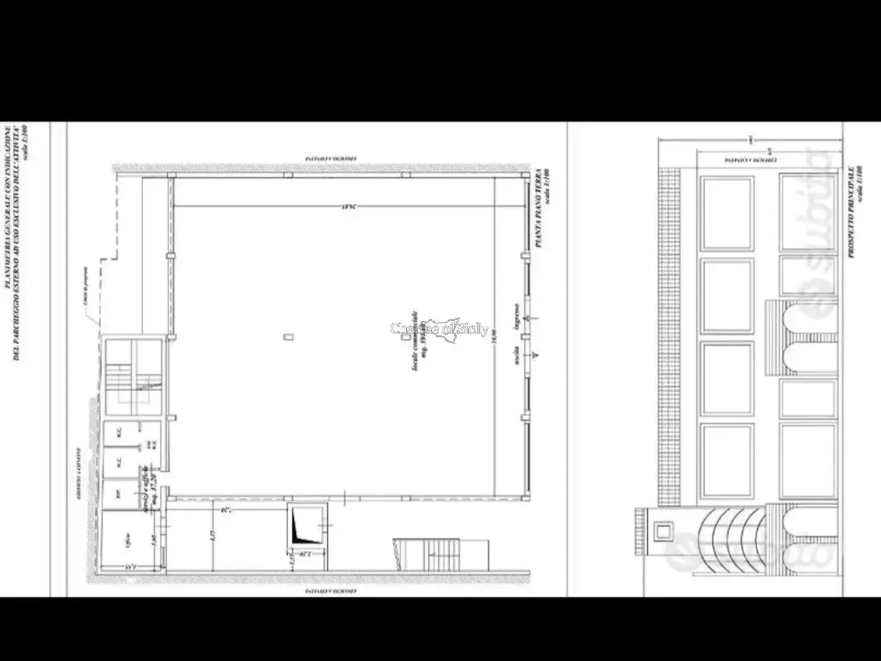 Negozio in Via della Costituzione, Modica, {3} - Planimetria 1